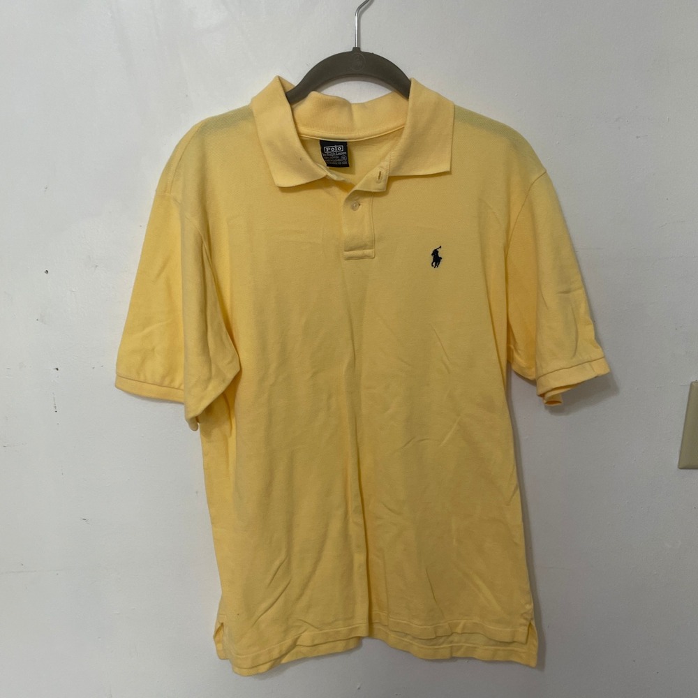 Polo Ralph Lauren Kids Yellow Cotton Short Sleeve Polo Shirt‎ Boys XL